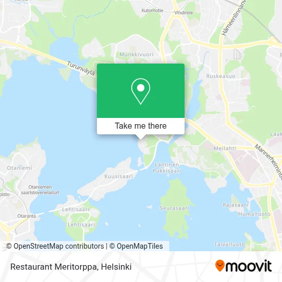 Restaurant Meritorppa map