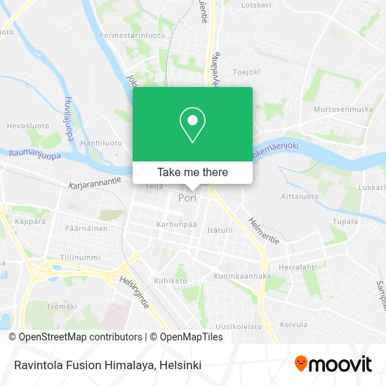 Ravintola Fusion Himalaya map
