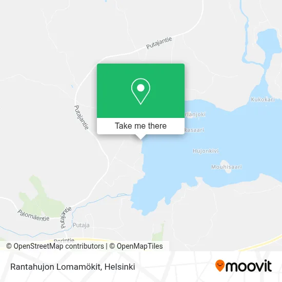 Rantahujon Lomamökit map