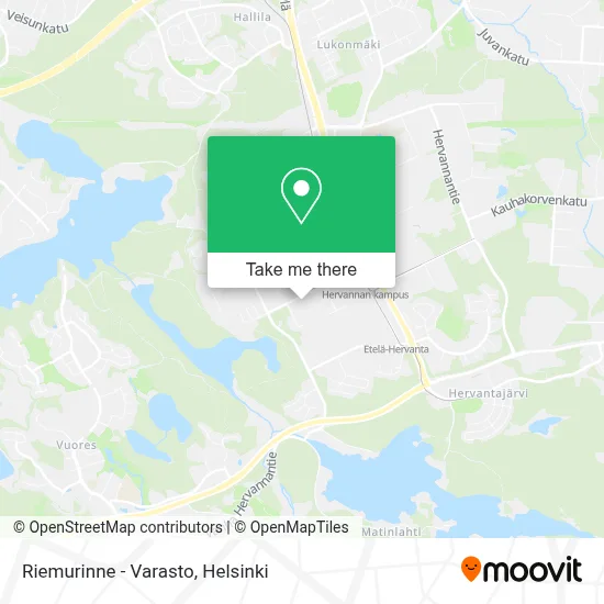 Riemurinne - Varasto map