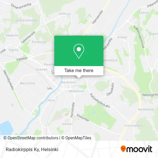 Radiokirppis Ky map