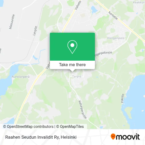 Raahen Seudun Invalidit Ry map