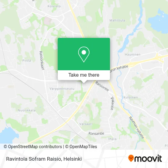 Ravintola Sofram Raisio map
