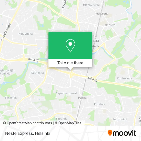 Neste Express map