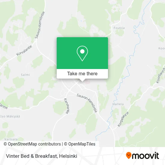 Vinter Bed & Breakfast map