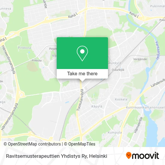Ravitsemusterapeuttien Yhdistys Ry map