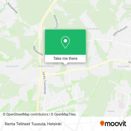 Renta Telineet Tuusula map