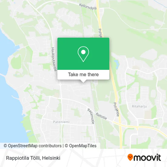 Rappiotila Tölli map