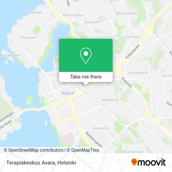 Terapiakeskus Avara map