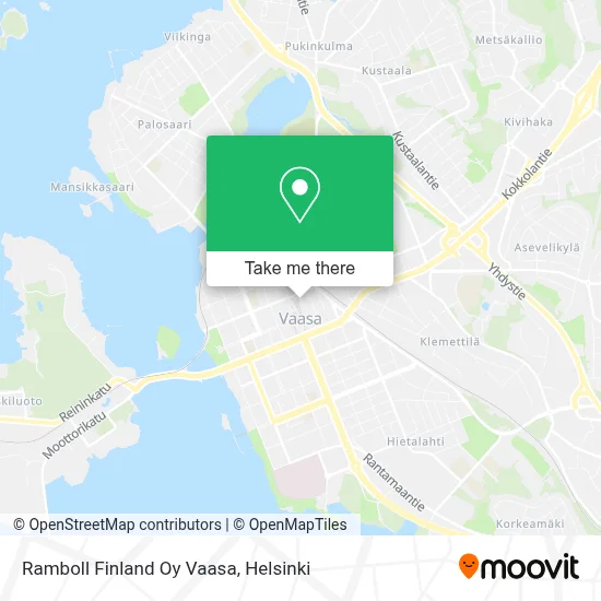 Ramboll Finland Oy Vaasa map