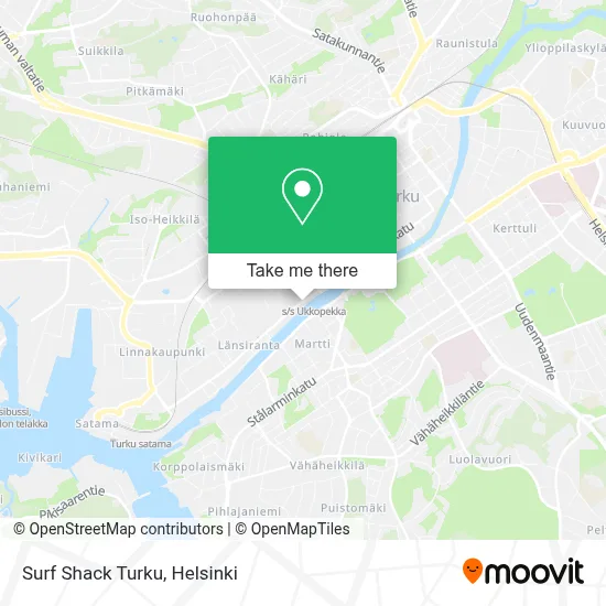 Surf Shack Turku map