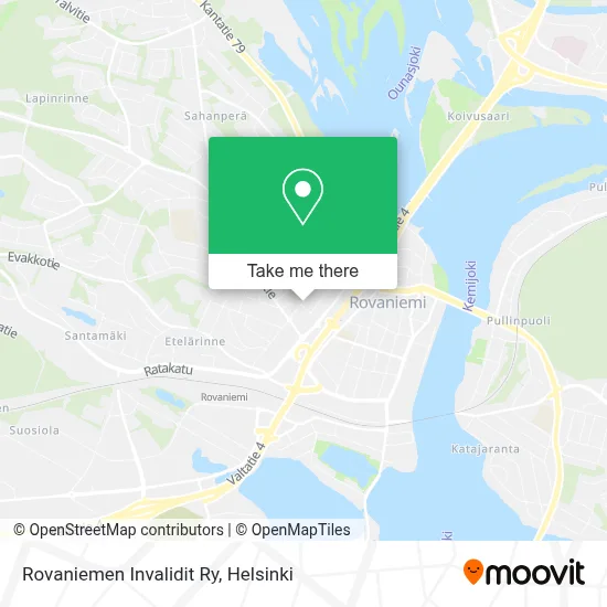 Rovaniemen Invalidit Ry map