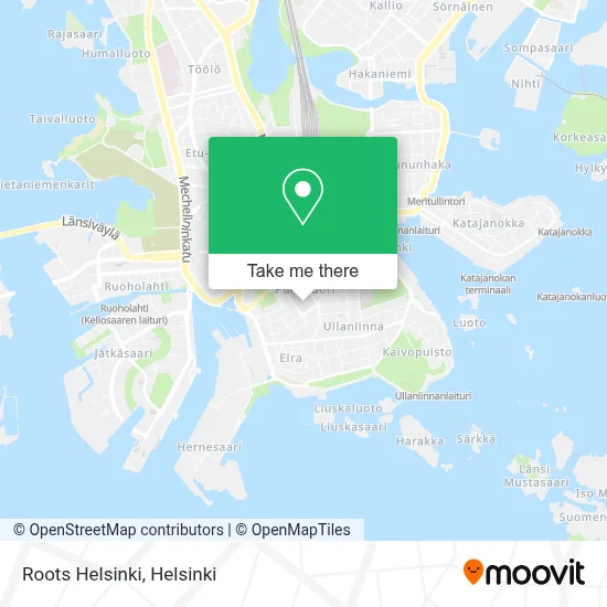 Roots Helsinki map