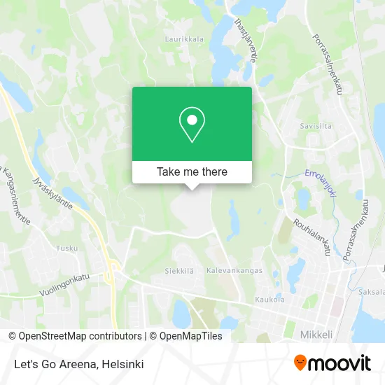 Let's Go Areena map