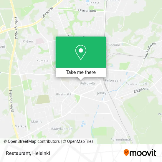 Restaurant map