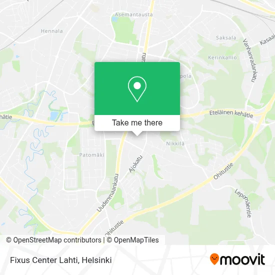 Fixus Center Lahti map