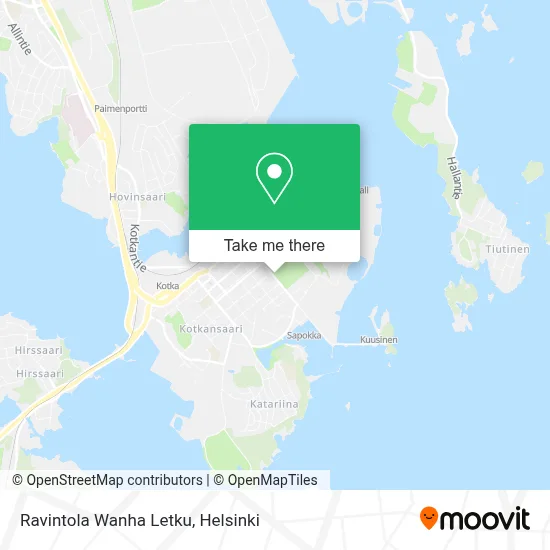 Ravintola Wanha Letku map