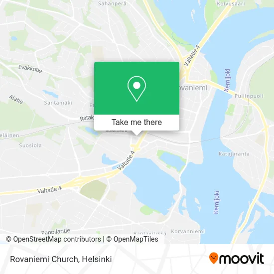 Rovaniemi Church map