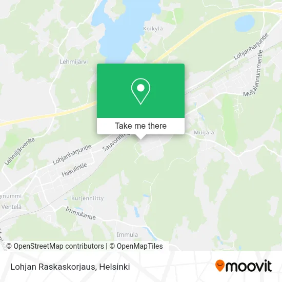 Lohjan Raskaskorjaus map