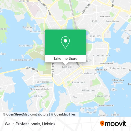 Wella Professionals map