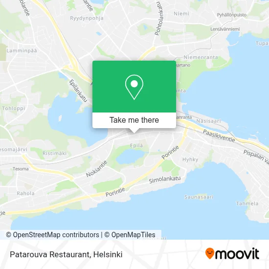 Patarouva Restaurant map