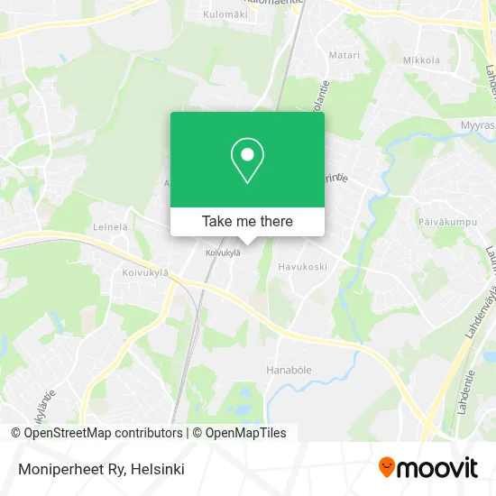 Moniperheet Ry map