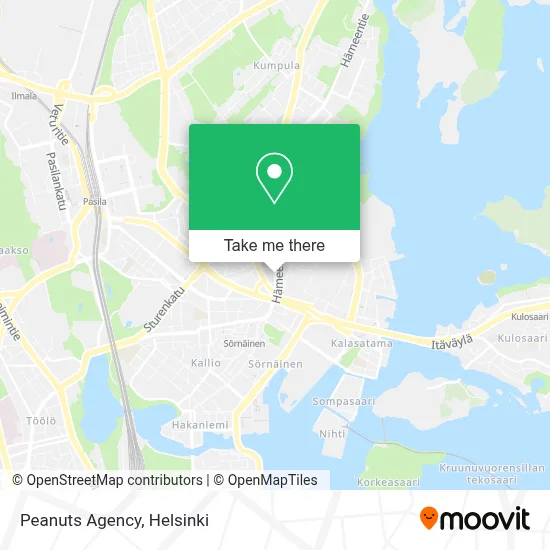 Peanuts Agency map