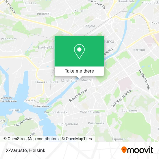 X-Varuste map