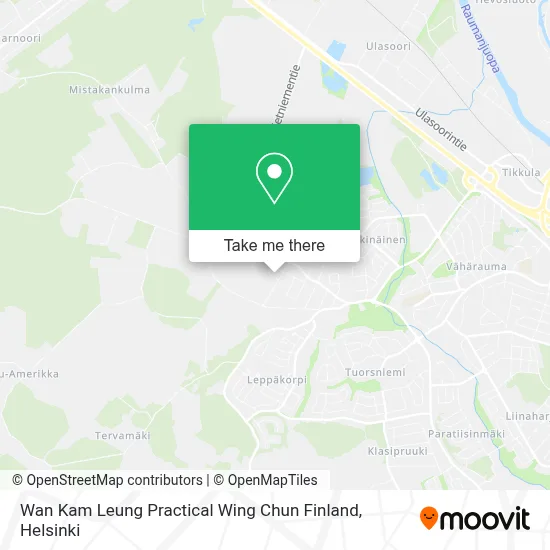Wan Kam Leung Practical Wing Chun Finland map