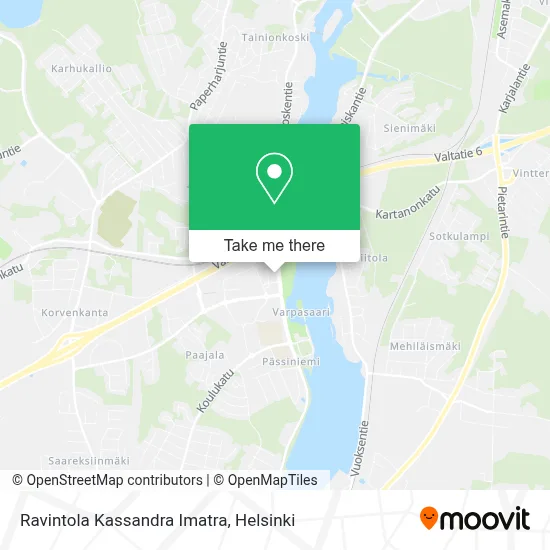 Ravintola Kassandra Imatra map