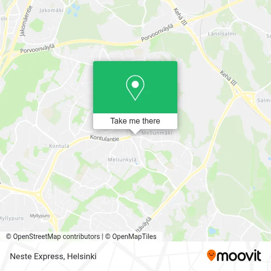 Neste Express map