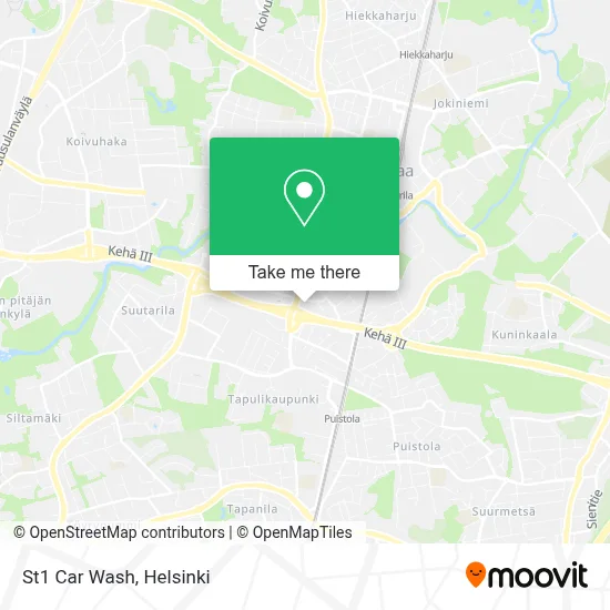 St1 Car Wash map