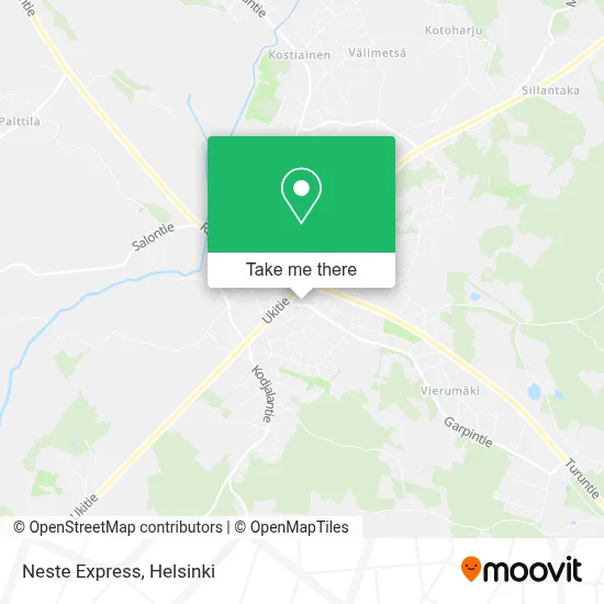 Neste Express map