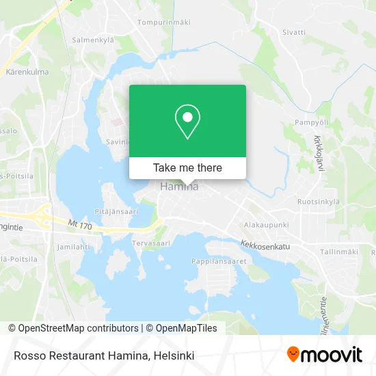 Rosso Restaurant Hamina map