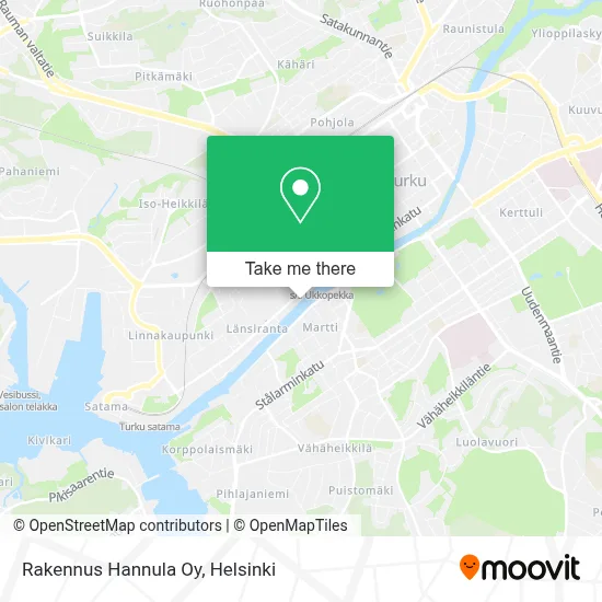 Rakennus Hannula Oy map