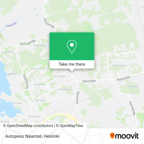 Autopesu Naantali map
