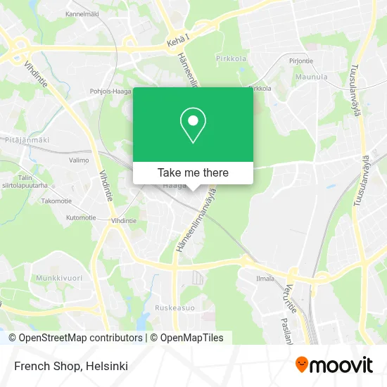 French Shop map