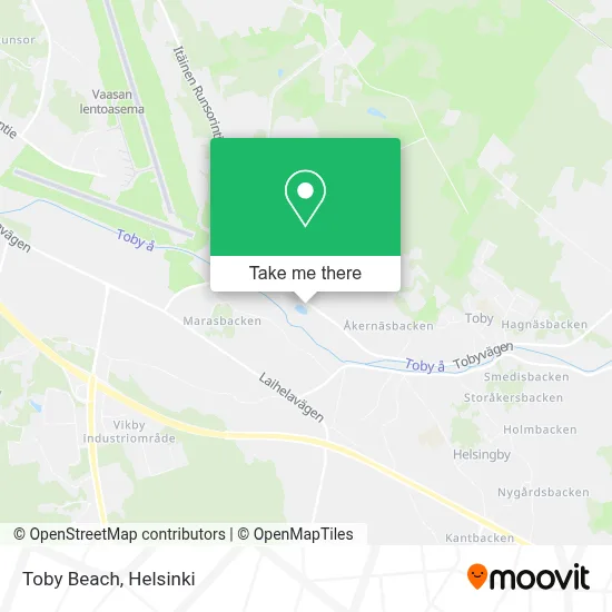 Toby Beach map