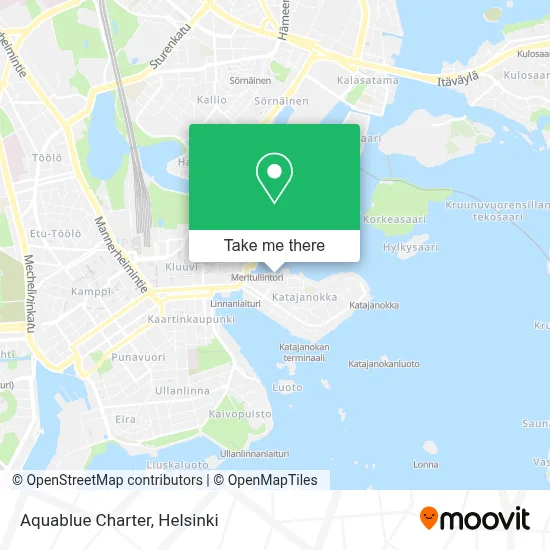 Aquablue Charter map