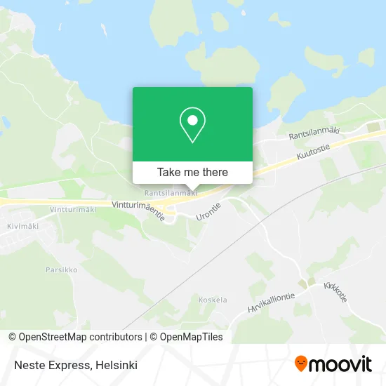 Neste Express map