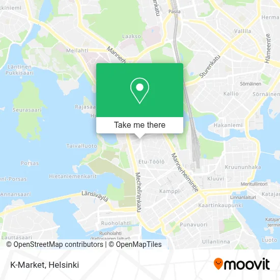 K-Market map