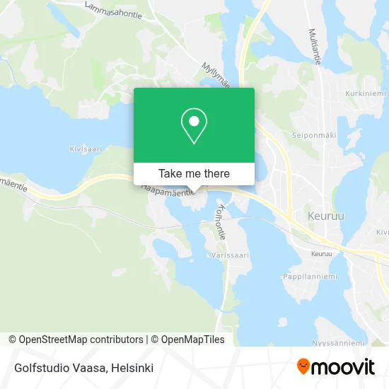 Golfstudio Vaasa map