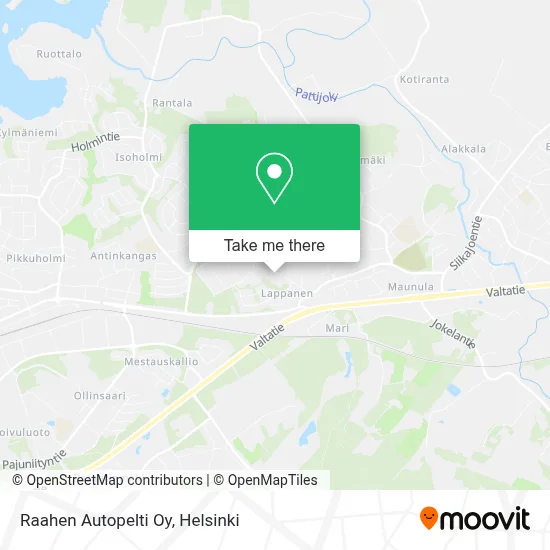 Raahen Autopelti Oy map