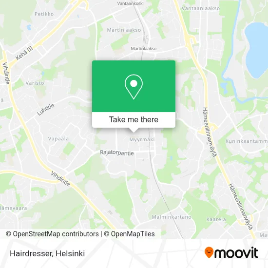 Hairdresser map