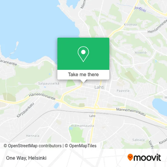 One Way map