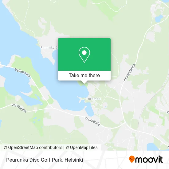 Peurunka Disc Golf Park map