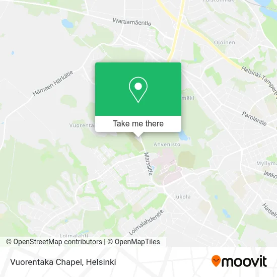 Vuorentaka Chapel map