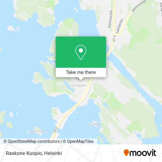 Raskone Kuopio map