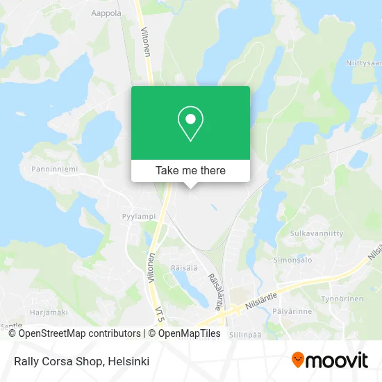 Rally Corsa Shop map