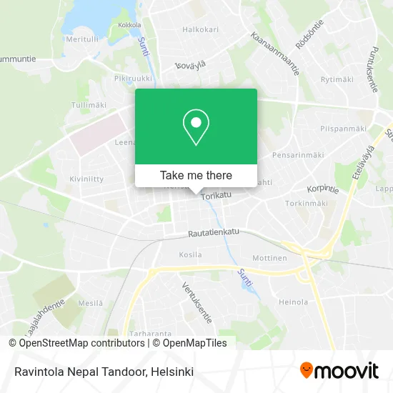 Ravintola Nepal Tandoor map